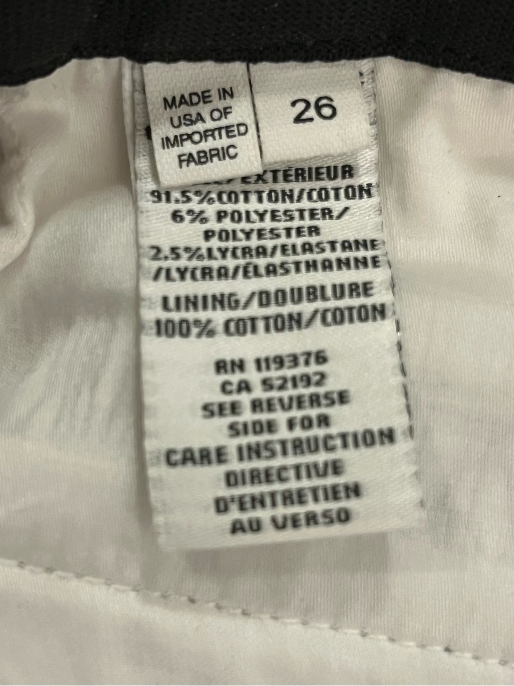 Helmut Lang Abstract Crackle Print Pull-On Slim Pants Stovepipe Black White 26 - Picture 12 of 14
